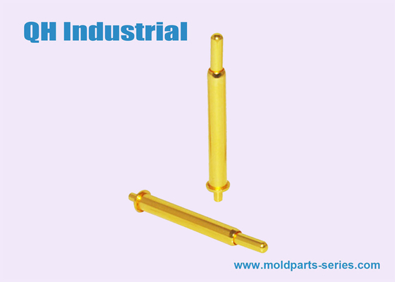 중국 포고 핀, QH 산업적 2Pin 3Pin 4Pin 내지 12 핀 평면 형상 단일 해드 양두 스프링 장전 포고 핀 협력 업체